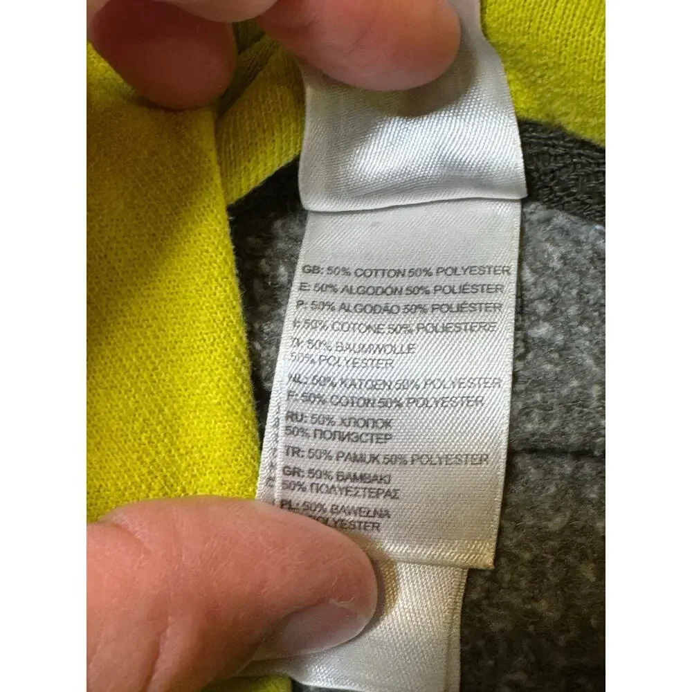 THE NORTH FACE pullover sweatshirt/hoodie size Men's Large, Green & Yellow